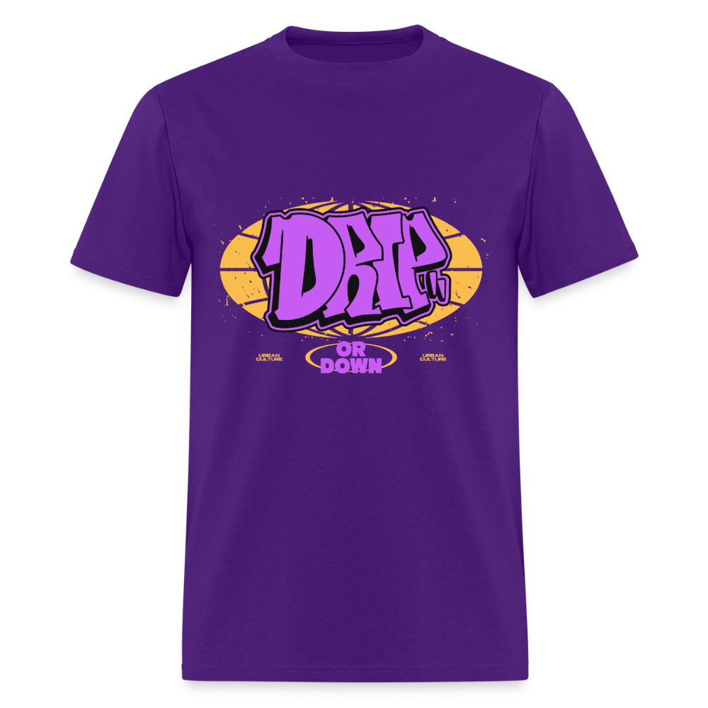 Drip - Graffiti Men's T-Shirt - purple