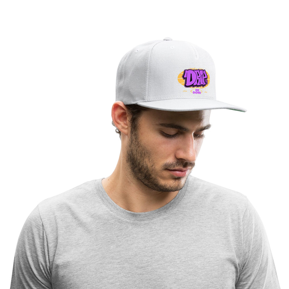 Drip - Graffiti Snapback Baseball Cap - white