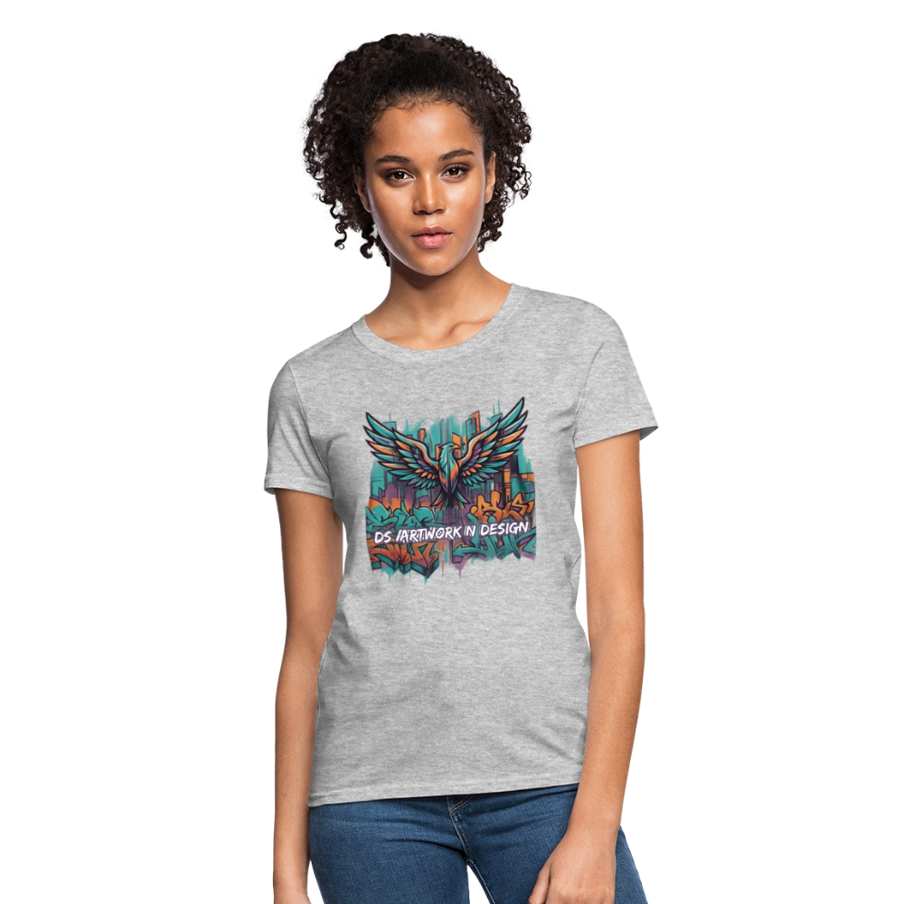 Graffiti Eagle - Women's T-Shirt - heather gray