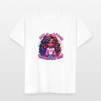 Black Girl Power - Ultimate Diva Kids' T-Shirt - white