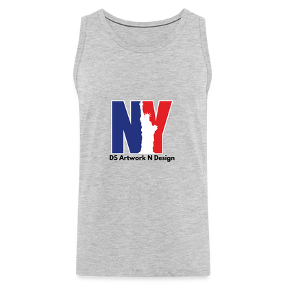 NY - Men’s Premium Tank - heather gray