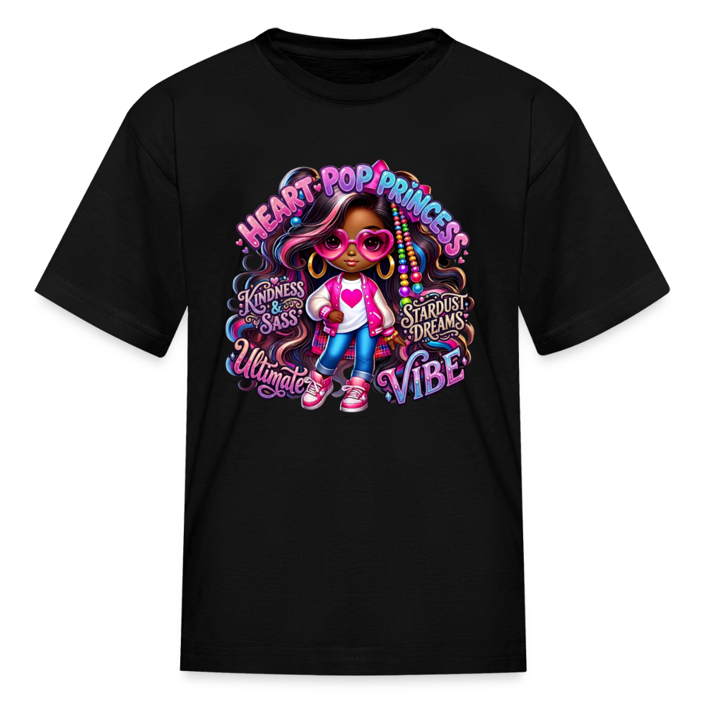 Black Girl Power - Princess Kids' T-Shirt - black