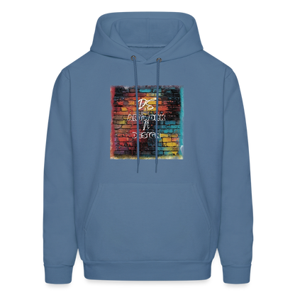 Brick Wall Art - Men's Hoodie - denim blue