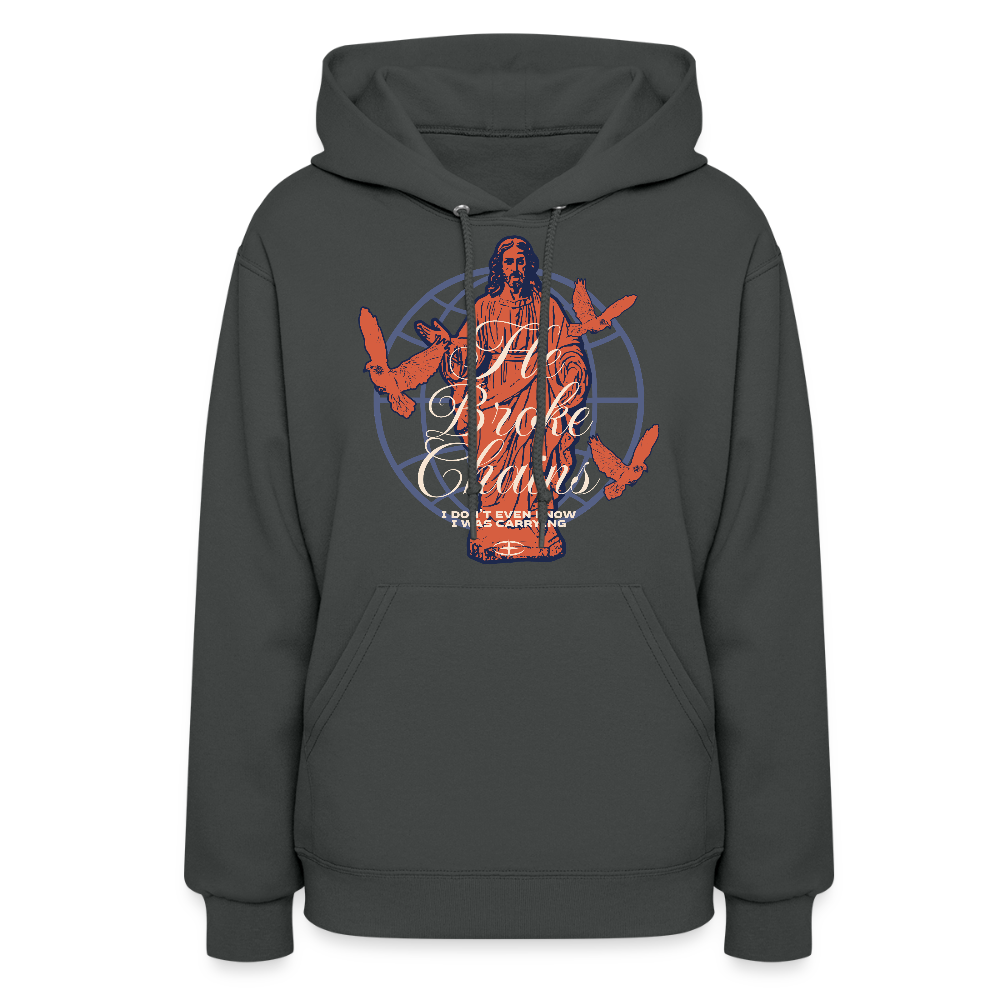 Broken Chains - Women's Hoodie - asphalt