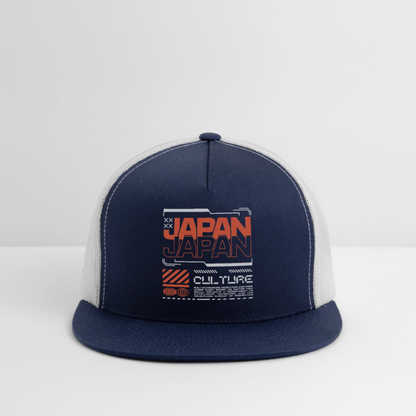 Japan Culture - Trucker Hat - navy/white