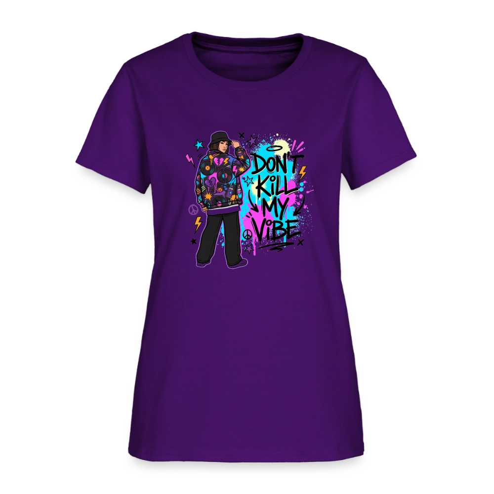 Don't Kill My Vibe - Graffiti Women's T-Shirt - purple