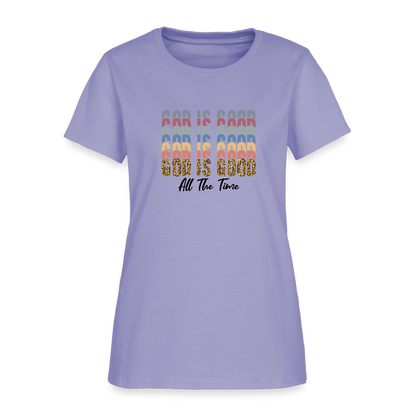 Good is God - Colorful Women's short Sleeve T-Shirt - lavender