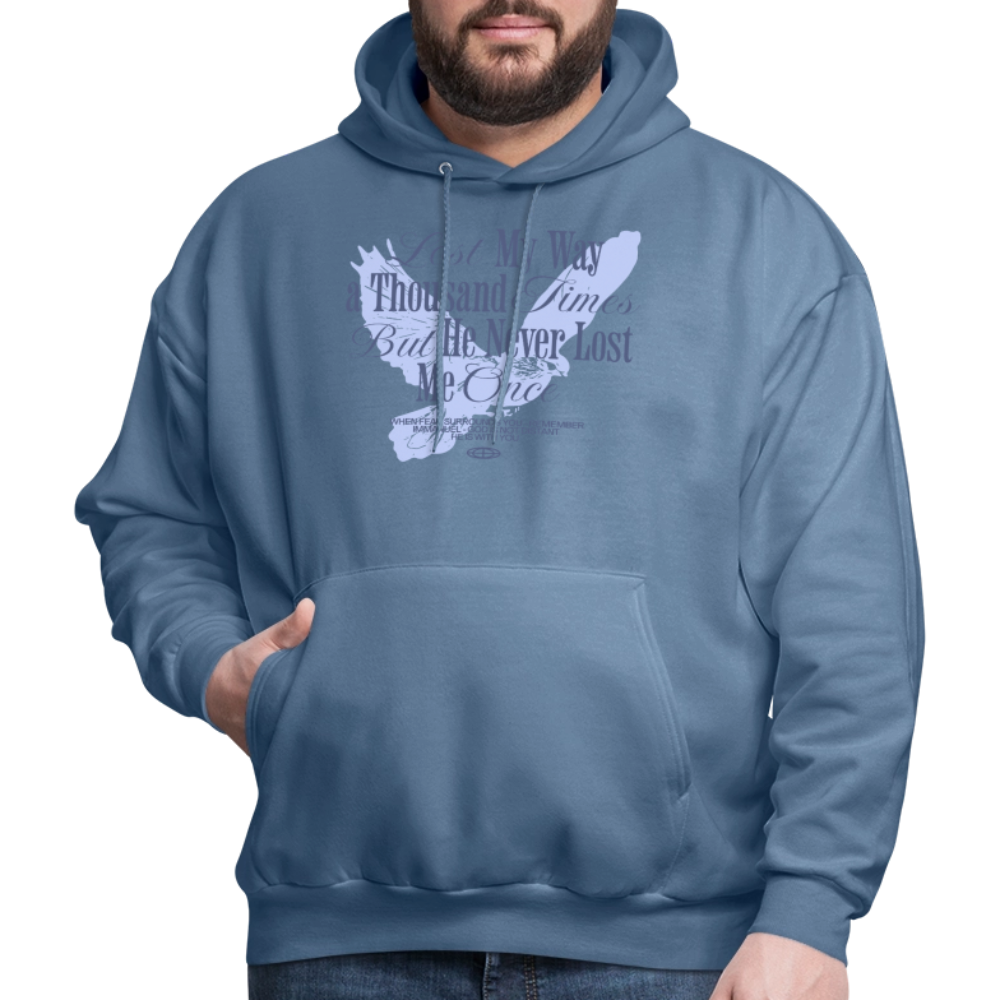 God is with Us - Men's Hoodie - denim blue