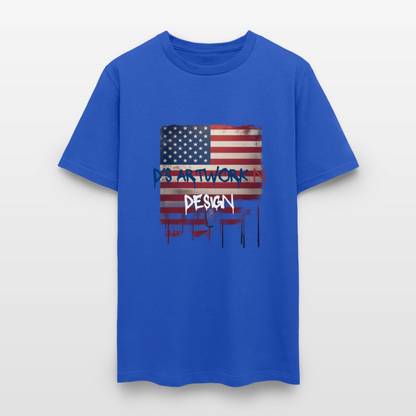 USA Drip Flag - Men's T-Shirt - royal blue