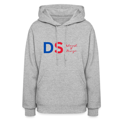 DS Artwork N Design - Women's Hoodie red and blue - heather gray