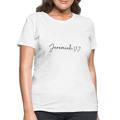 Jeremiah 17:7 - Women's T-Shirt - white