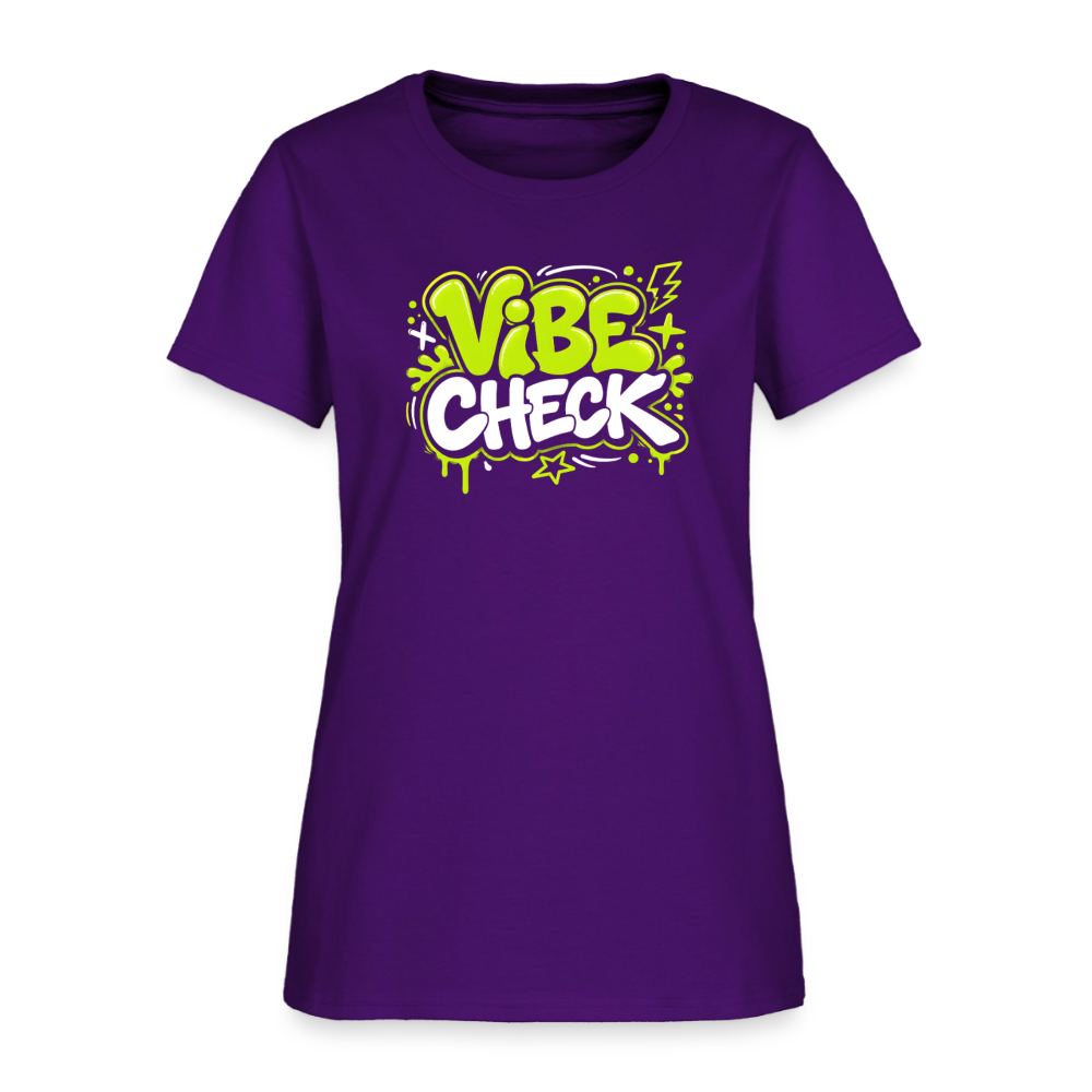 Vibe Check - Graffiti Women's T-Shirt - purple