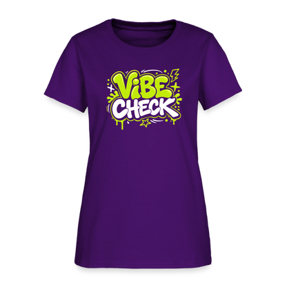 Vibe Check - Graffiti Women's T-Shirt - purple