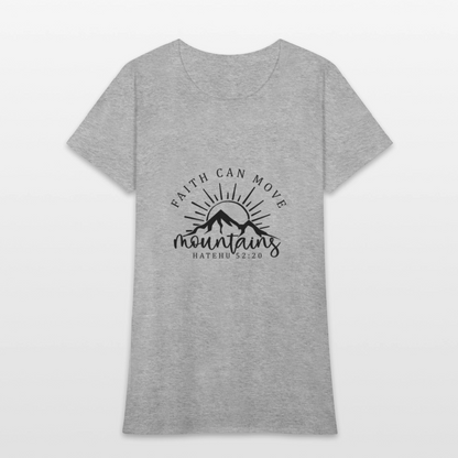 Faith Can - Women's T-Shirt - heather gray
