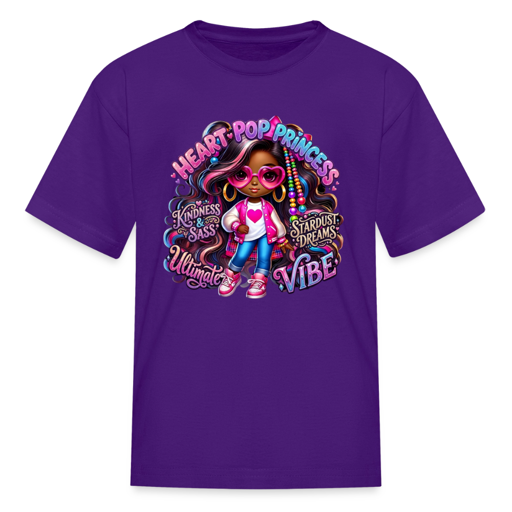 Black Girl Power - Princess Kids' T-Shirt - purple