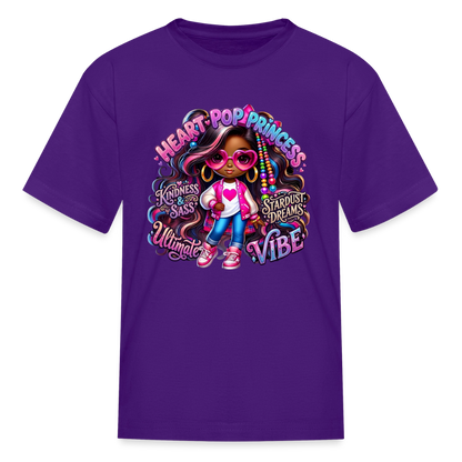 Black Girl Power - Princess Kids' T-Shirt - purple