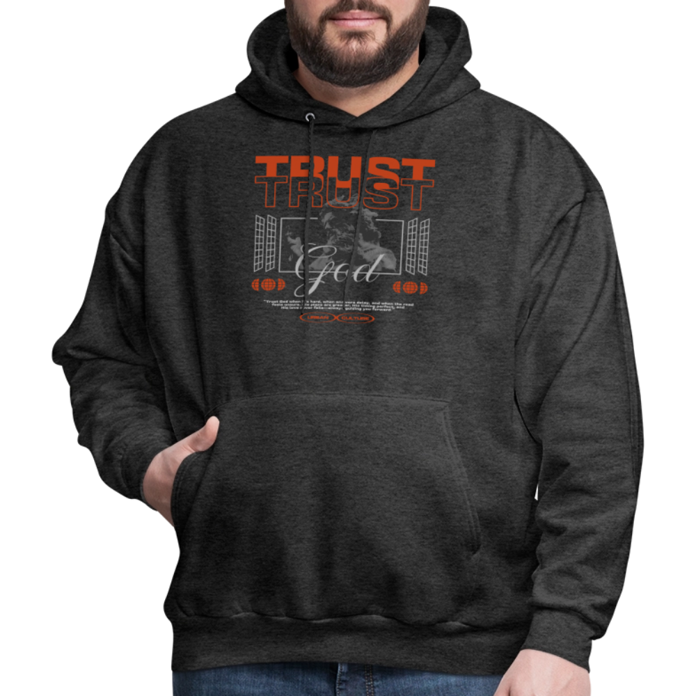 Trust God - Men's Hoodie - charcoal grey
