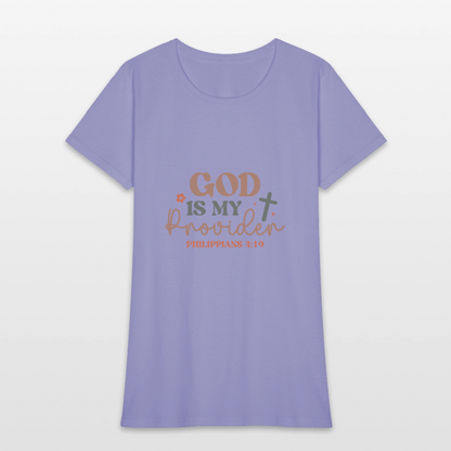 God my Provider - Women's T-Shirt - lavender