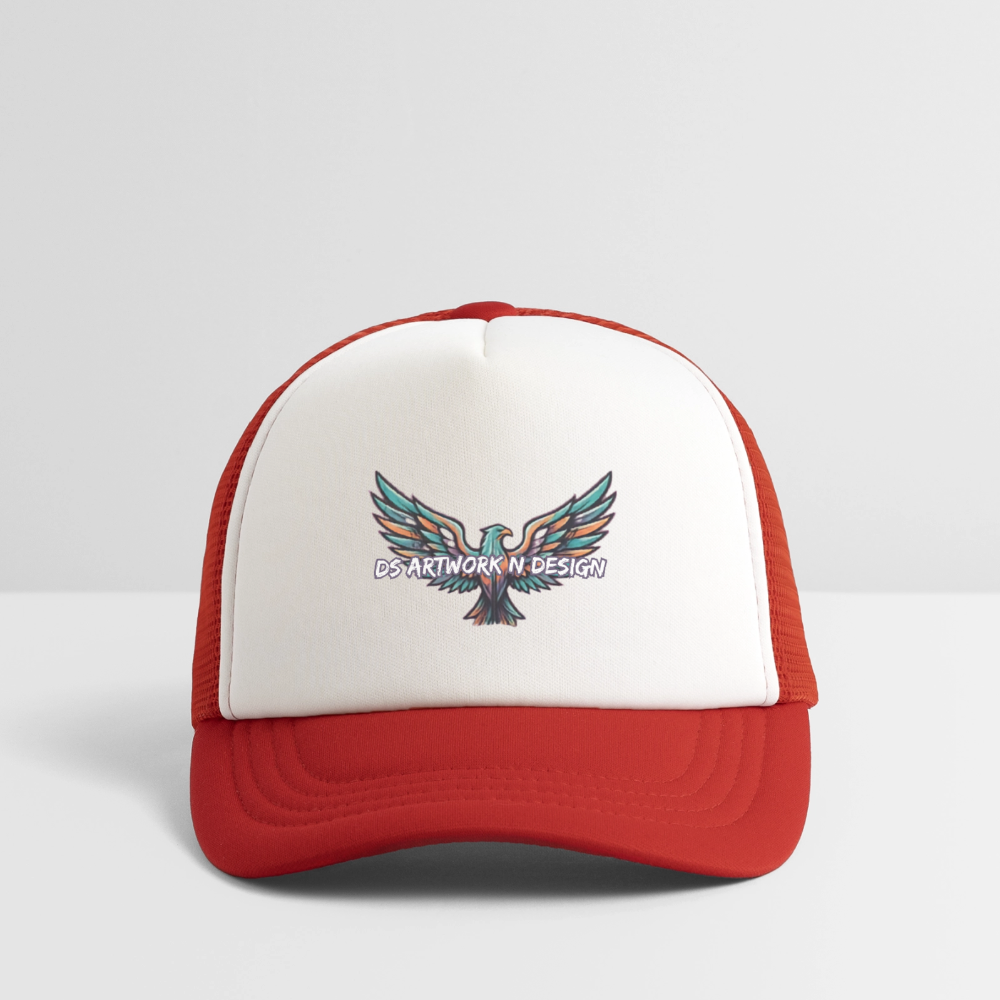 Graffiti Eagles - Kid's Trucker Cap - white/red