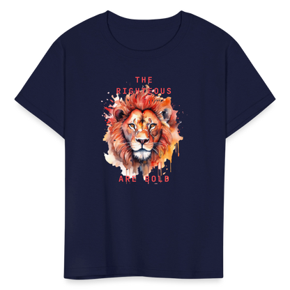 Bold Lion - Kids T-Shirt - navy
