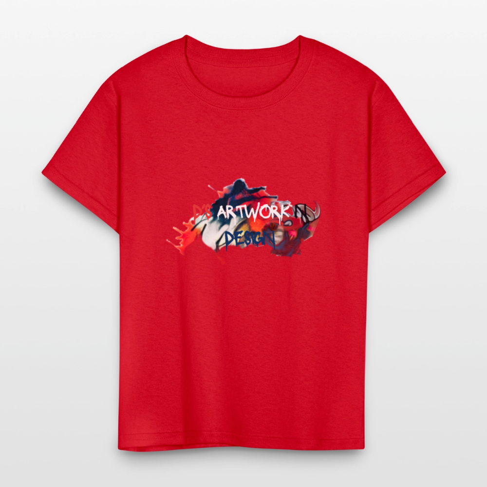 Spray Paint - DS Kids' T-Shirt - red