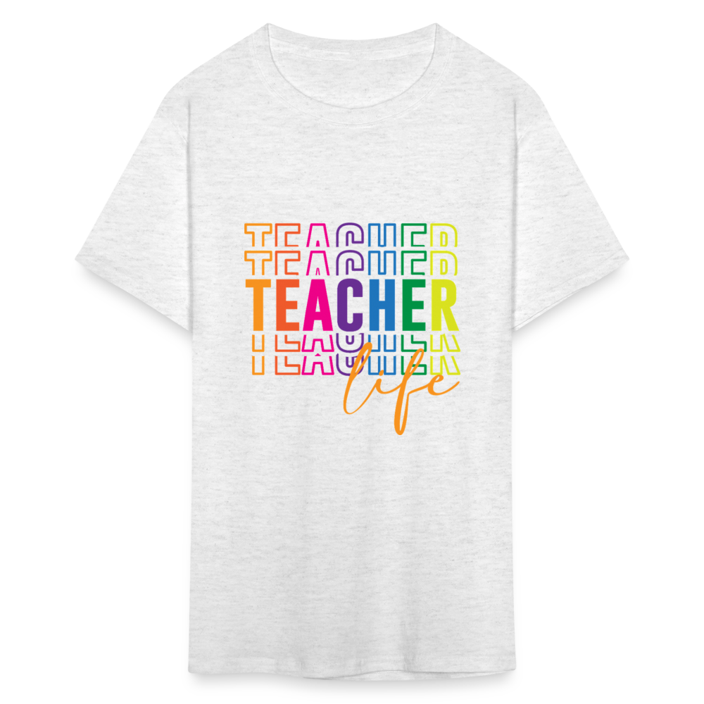 Teacher Life - T-Shirt - light heather gray