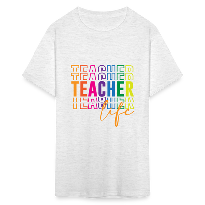 Teacher Life - T-Shirt - light heather gray