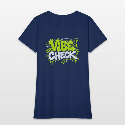 Vibe Check - Graffiti Women's T-Shirt -  blue dusk