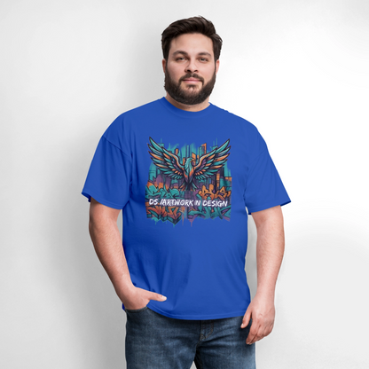 Graffiti Eagle - Men's T-Shirt - royal blue