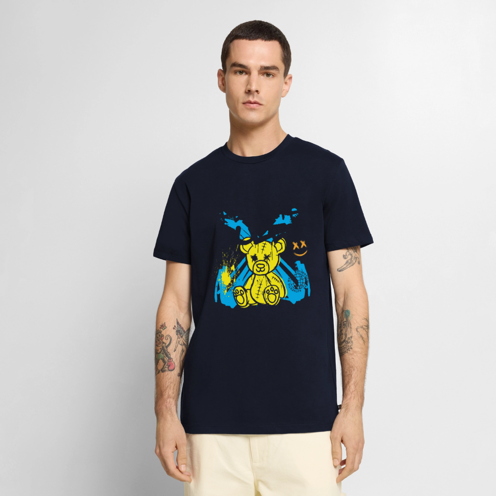 Graffiti Bear - Men's Premium T-Shirt - navy