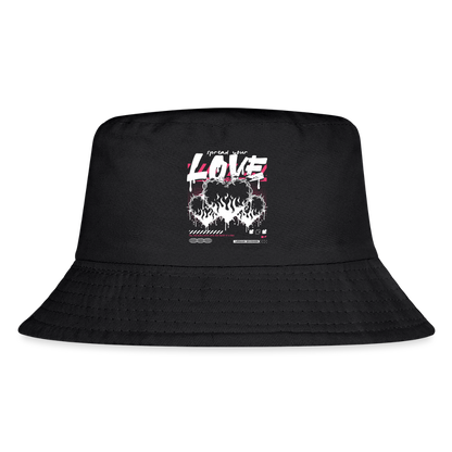 Spread Your Love - Kid's Bucket Hat - black