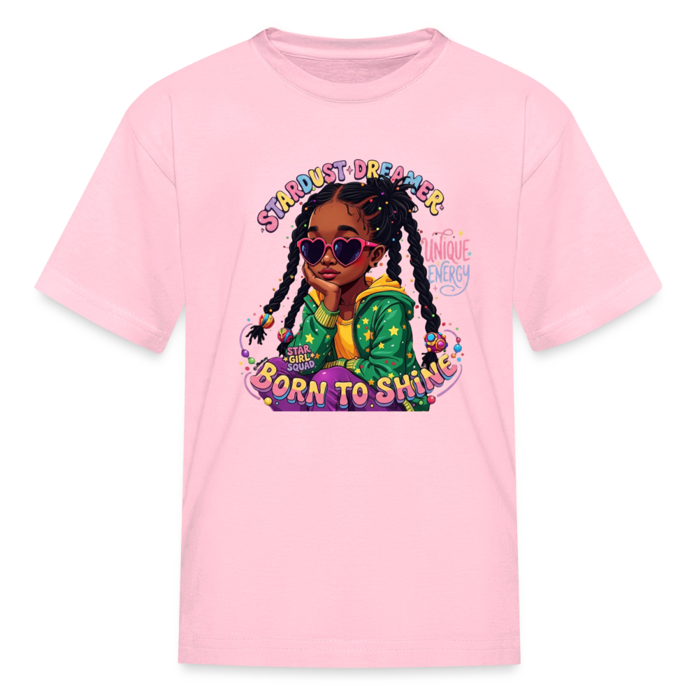 Black Girl Power - Born to Shine Kids' T-Shirt - pink
