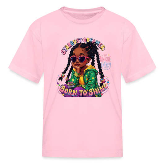Black Girl Power - Born to Shine Kids' T-Shirt - pink