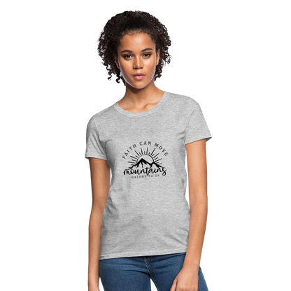 Faith Can - Women's T-Shirt - heather gray