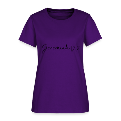 Jeremiah 17:7 - Women's T-Shirt - purple
