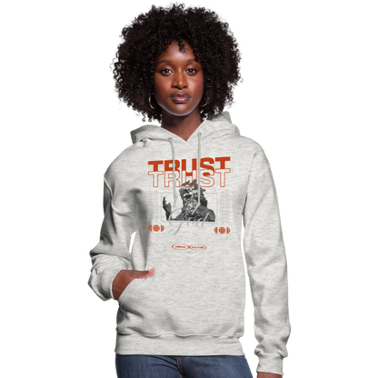 Trust God - Women's Hoodie - heather oatmeal