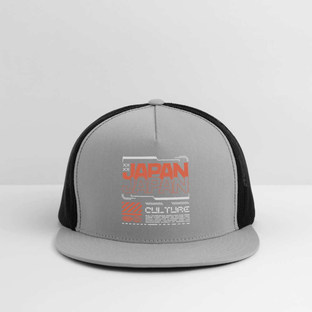 Japan Culture - Trucker Hat - gray/black