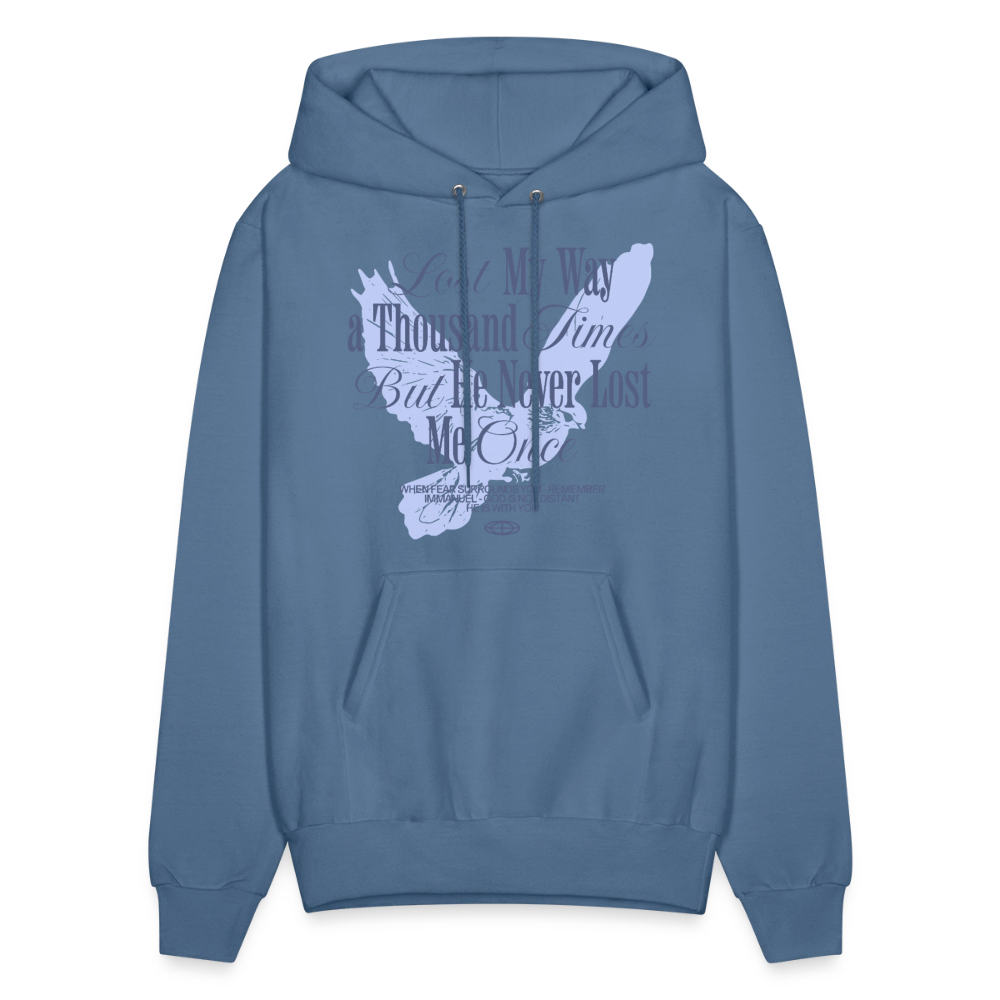 God is with Us - Men's Hoodie - denim blue