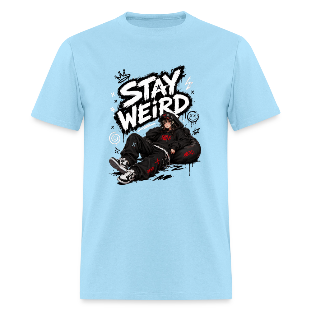 Stay Weird - Graffiti Men's T-Shirt - powder blue