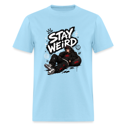 Stay Weird - Graffiti Men's T-Shirt - powder blue