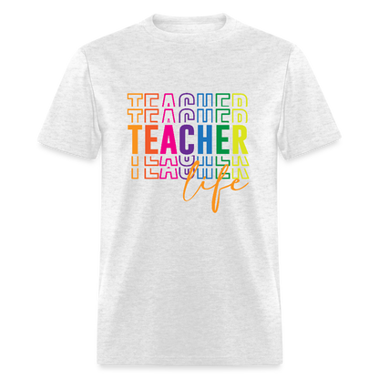 Teacher Life - T-Shirt - light heather gray