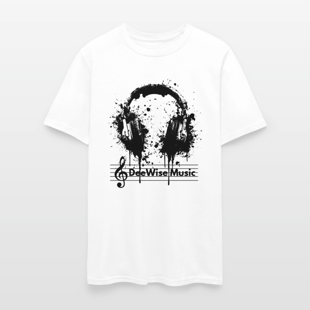 DeeWise Music - Headphones T-Shirt - white