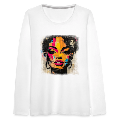 Pop Culture Women-2- Long Sleeve T-Shirt - white