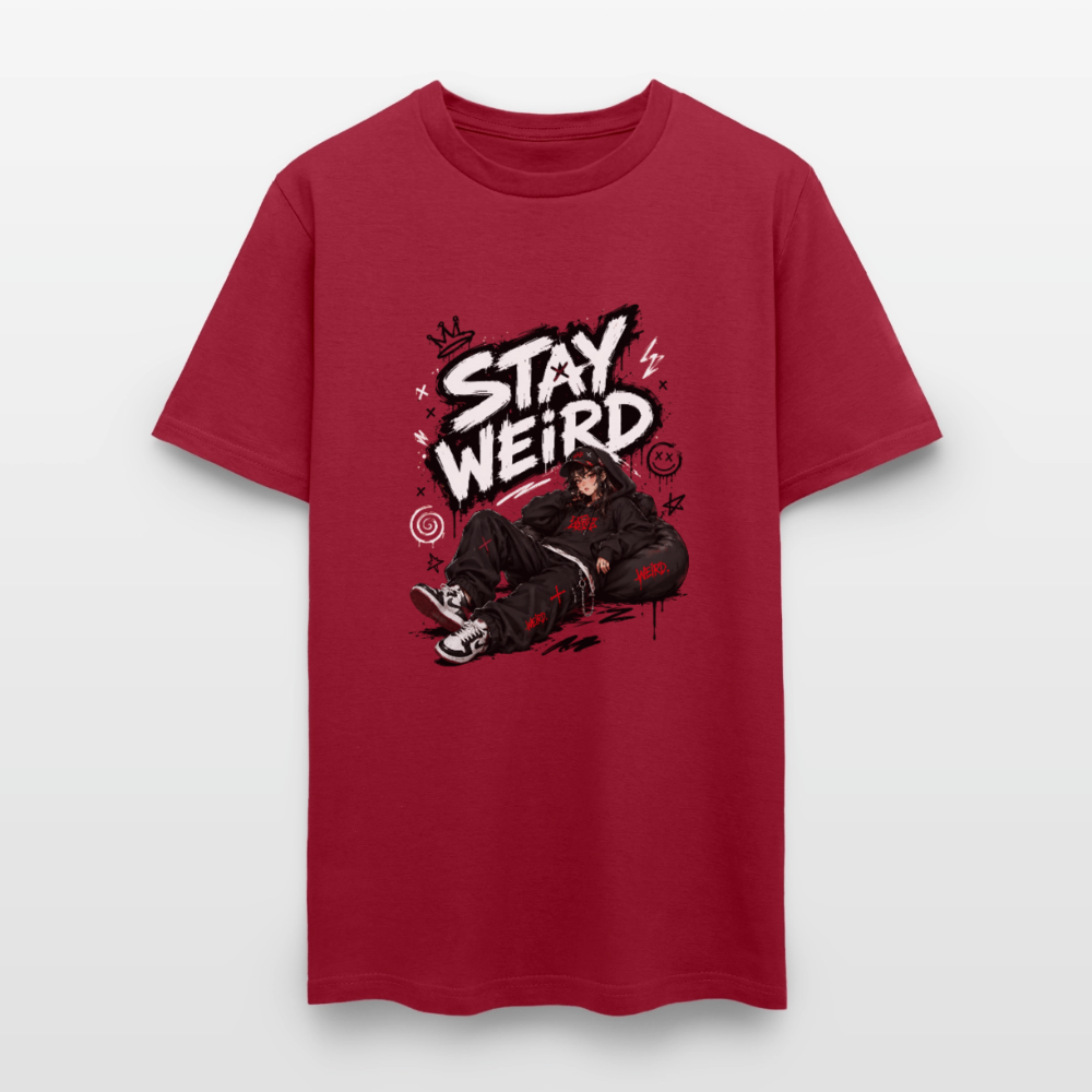 Stay Weird - Graffiti Men's T-Shirt - true red