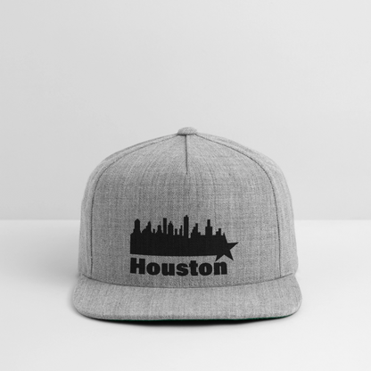 Houston skyline - Snapback  Cap - heather gray