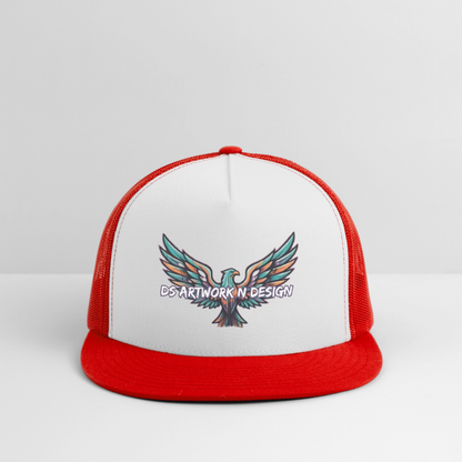 Graffiti Eagle - Trucker Hat - white/red