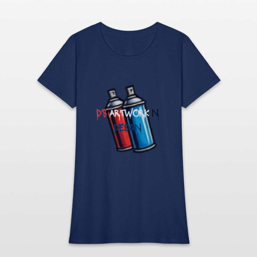 Spray Paint Can - Women's T-Shirt -  blue dusk