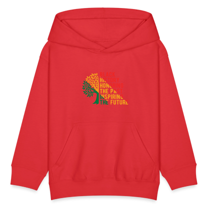 Black History - kids hoodie - red