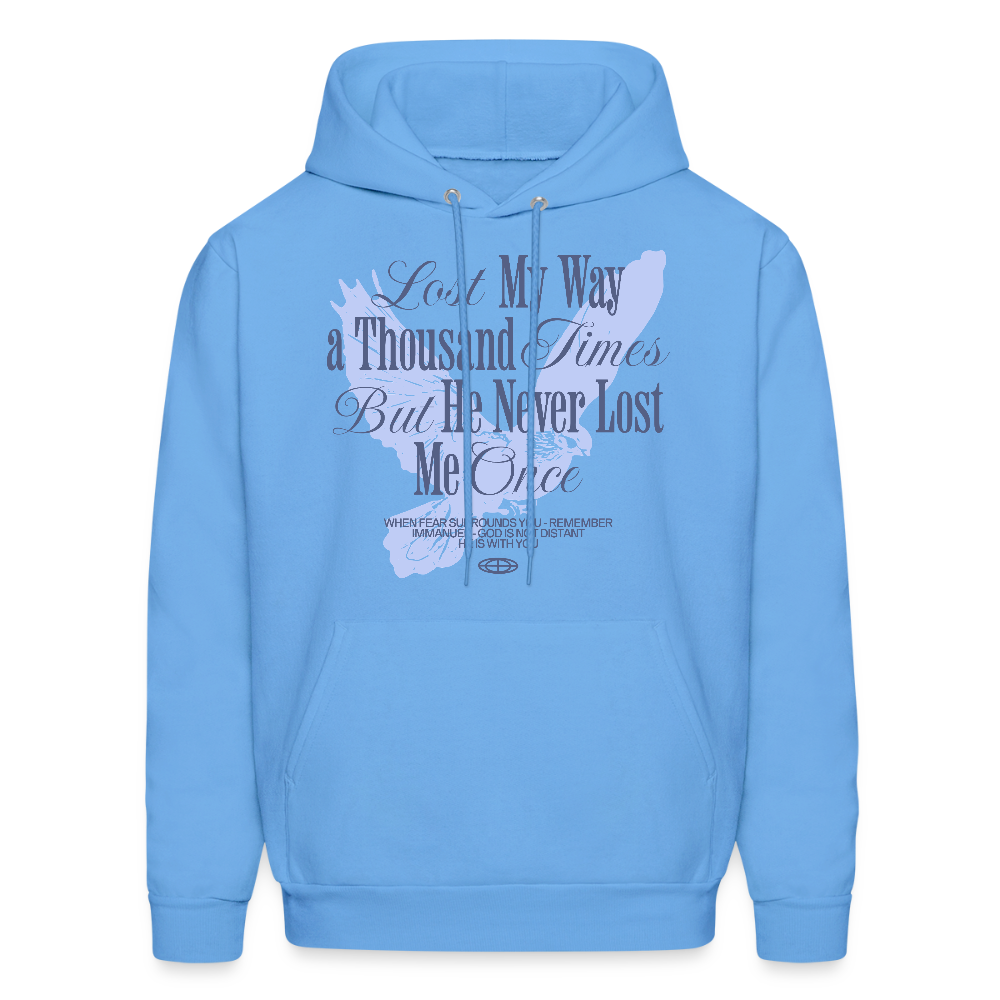 God is with Us - Men's Hoodie - carolina blue