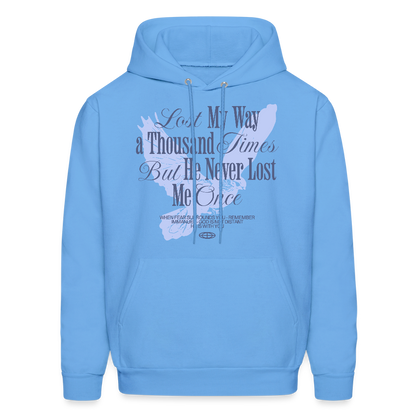 God is with Us - Men's Hoodie - carolina blue